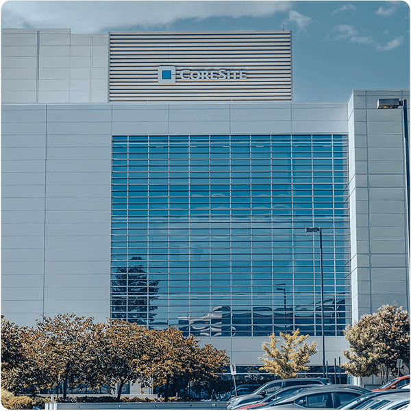 CoreSite VA2 Reston Data Center exterior view of building