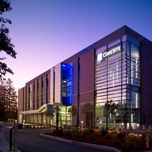 A photograph of a CoreSite data center located in Silicon Valley.