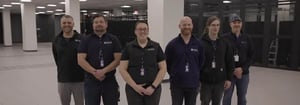 A photo of data center operations technicians.