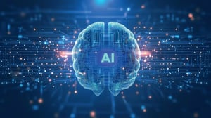 Abstract image showing how data governance is important in artificial intelligence.