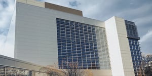 A photograph of the CoreSite VA2 data center exterior
