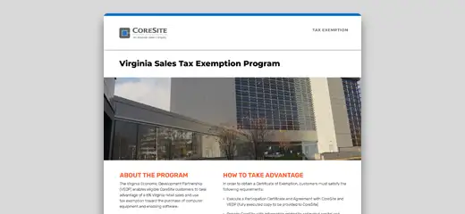 VIRGINIA SALES TAX EXEMPTION PROGRAM