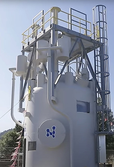 An image of a small modular nuclear reactor.