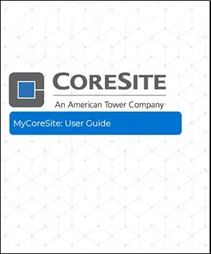 A thumbnail image of, and link to, the MyCoreSite User Guide.
